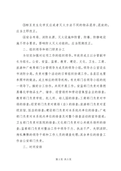 集中开展火灾隐患大排查大整改保安全工作方案 (5).docx