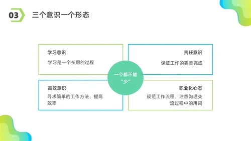 彩色水彩简约商务优秀员工分享企业培训PPT课件经验分享