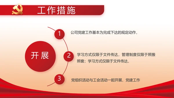 红色简约大气政府工作总结汇报PPT