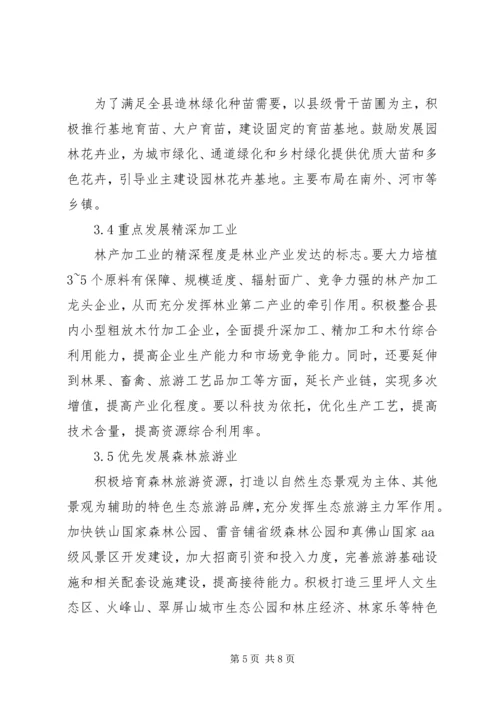 林业产业规划发展思考.docx