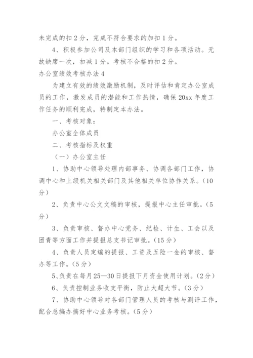 办公室绩效考核办法.docx