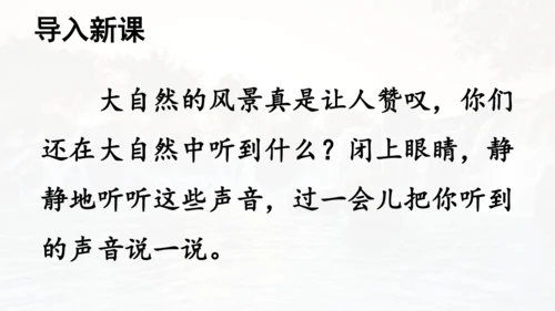 第21课 《大自然的声音》  课件