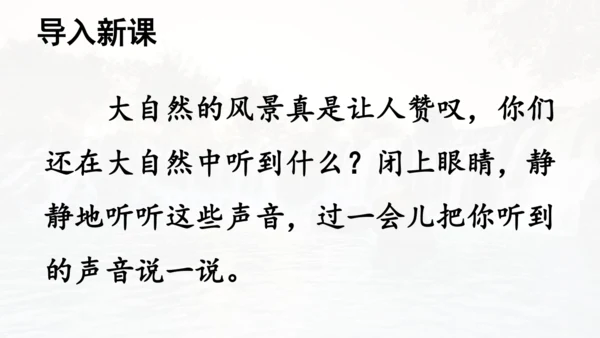 第21课 《大自然的声音》  课件