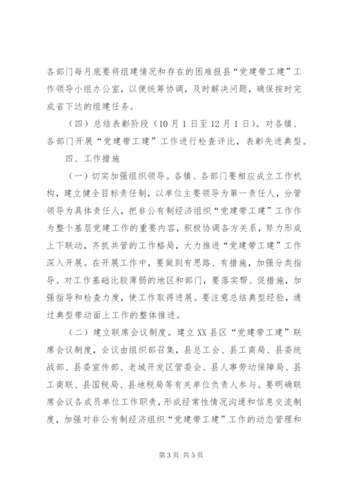 开展“党建带工建”工作实施方案.docx