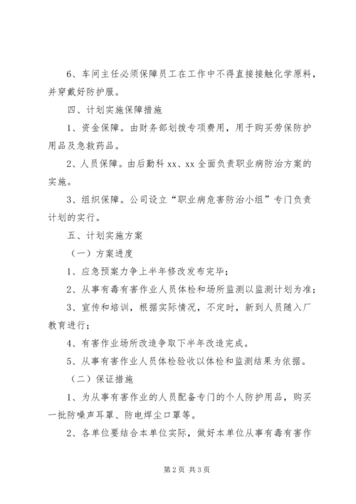 职业病防治计划.docx