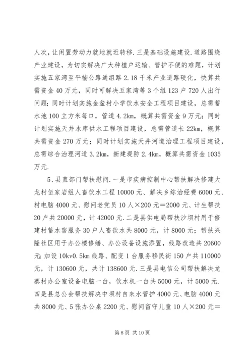 楠杆乡精准扶贫帮扶计划精准扶贫帮扶记录.docx