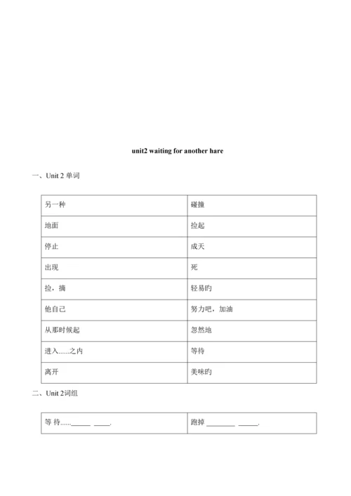 2023年广州新版英语六年级下册每单元知识点总结及练习.docx