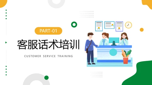 企业售后客服话术话务员培训PPT模板
