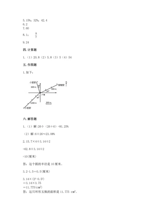 小学数学六年级上册期末测试卷（各地真题）word版.docx