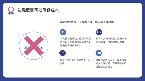 蓝色水彩插画商务质量管理与质量控制企业培训PPT