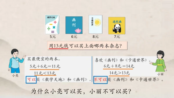 人教版一年级下册数学解决与人民币有关的实际问题1 课件(共35张PPT)