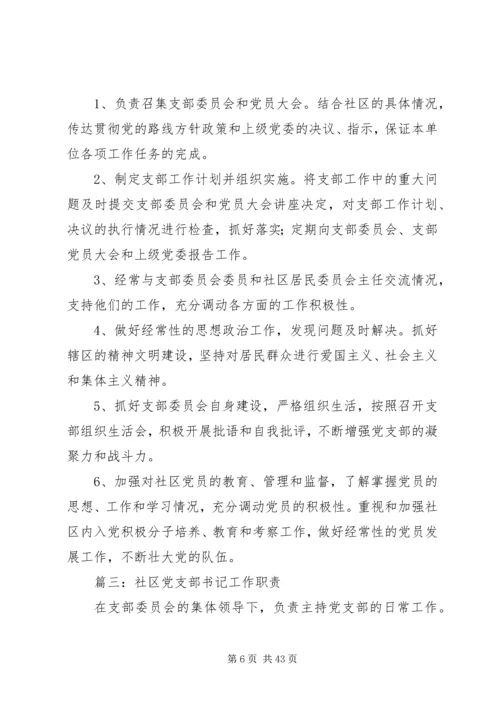 社区支部书记上党课.docx