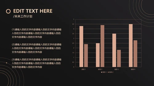 黑金简约风通用工作年终总结汇报