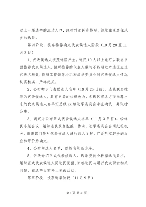 人民代表大会换届选举工作实施方案六篇.docx