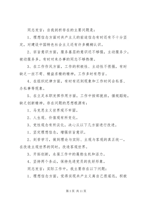 机关第二党支部关于召开专题组织生活会情况的报告 (11).docx