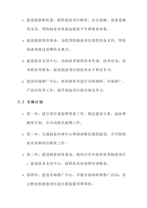 农村青年创业基地建设方案