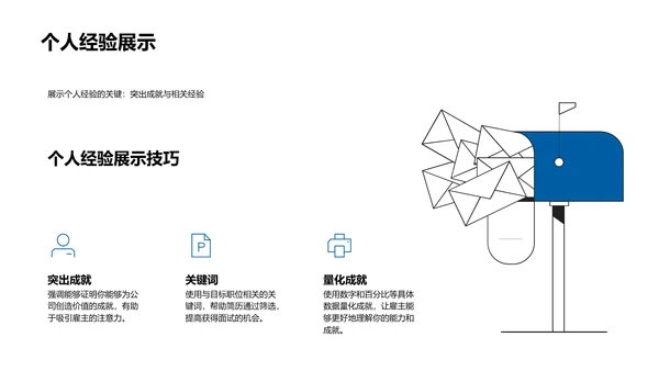 求职简历的秘诀PPT模板