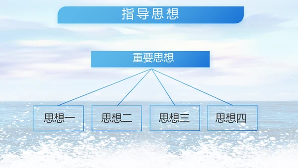蓝色八一中国海军国防工作总结PPT