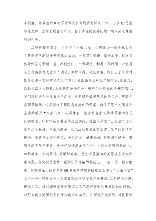 2021年2021年学习八荣八耻培养社会主义荣辱观总结