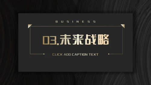 商业项目计划书暗金色实力大气通用PPT模板