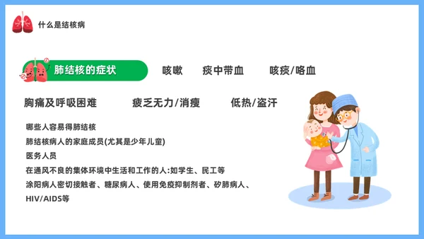 肺结核医疗知识课件通用PPT模板
