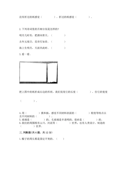 教科版二年级上册科学期末测试卷带答案（培优a卷）.docx