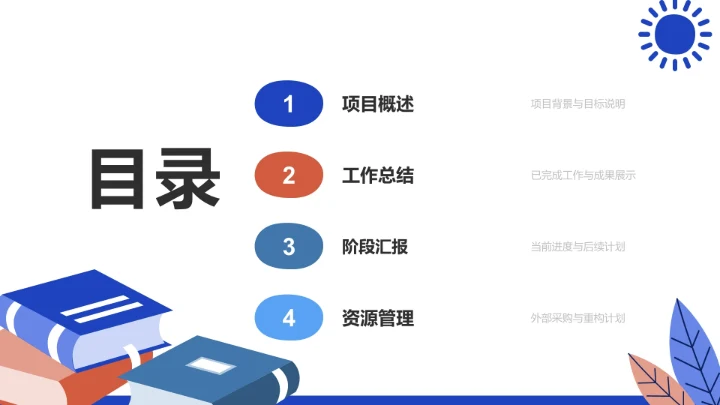 项目进度阶段汇报PPT