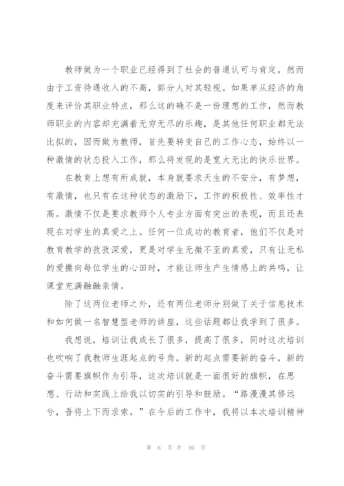 新教师个人培训工作总结.docx