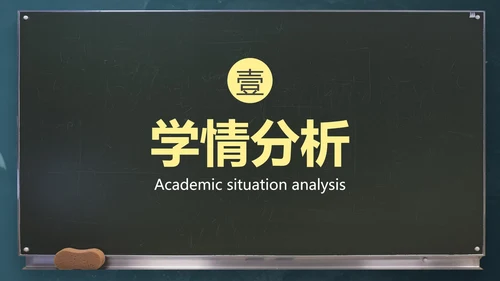 黑色实景黑板教师教学教育PPT模板