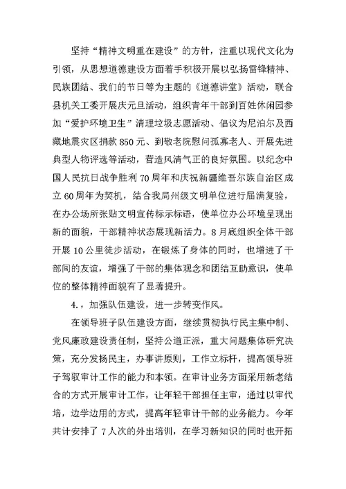 乡镇审计局年度工作总结及工作安排