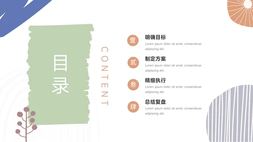文艺清新业务管理技能PPT模板