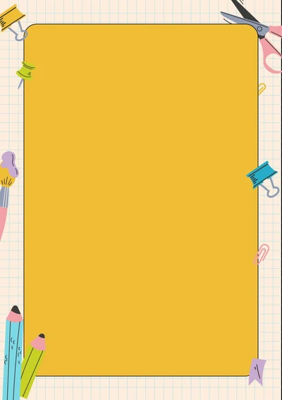 可爱卡通风信纸学习纸