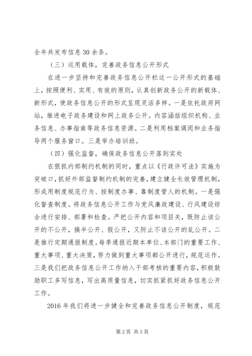 档案局政务信息公开工作计划.docx