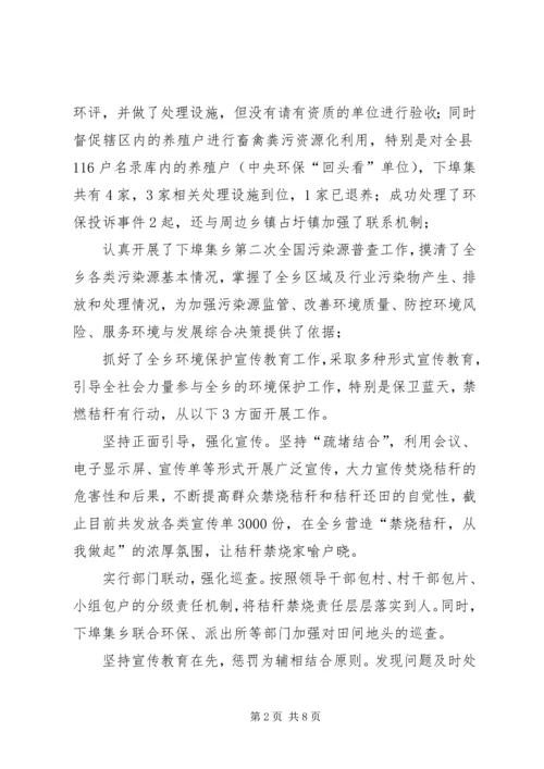 乡镇领导分管领域履责情况报告.docx