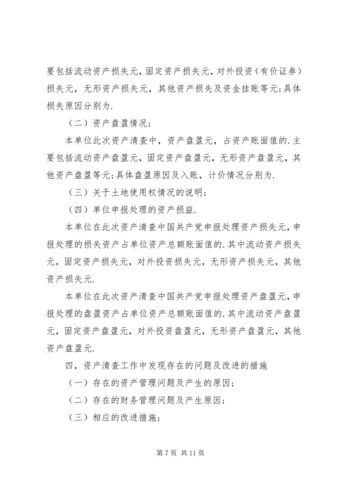 处置资产工作报告范文.docx