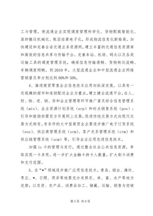 信息技术改造流通业实施意见.docx