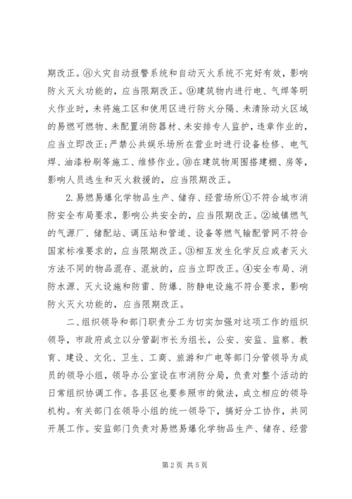 集中开展火灾隐患大排查大整改保安全工作方案 (3).docx