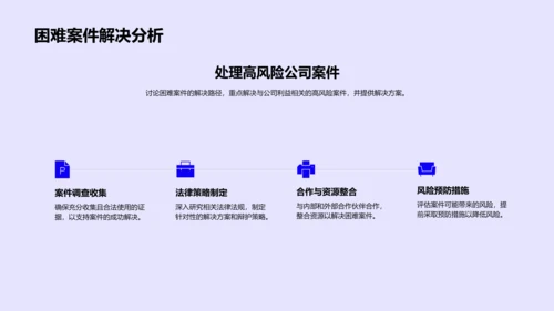 年度法务工作报告PPT模板