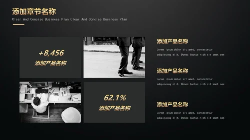 黑金高端商业计划书模板