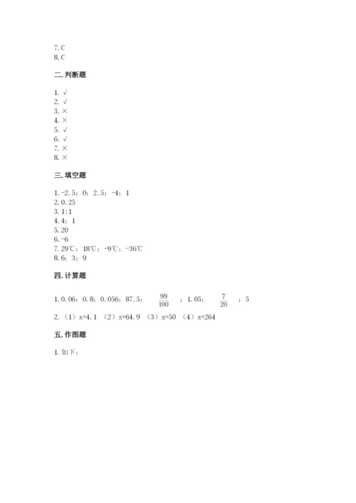 人教版六年级下册数学期末测试卷含答案【巩固】.docx