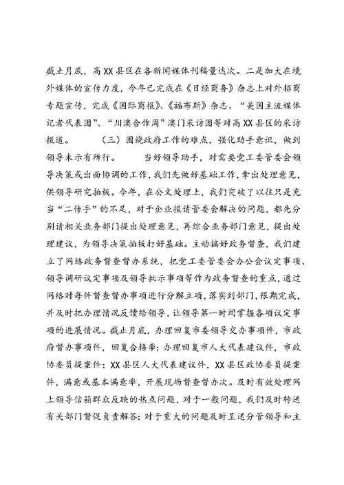 某高XX县区工委办公室工作总结 (5)