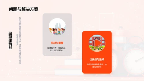 学习时间管理PPT模板