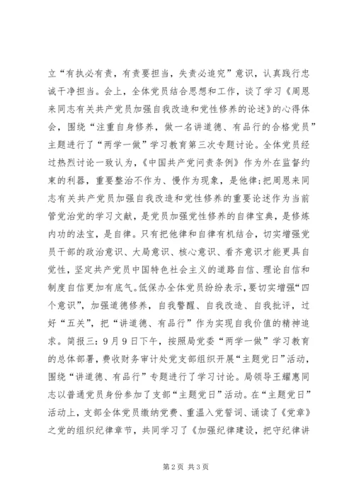 党支部“讲道德、有品行”主题党日活动简报.docx