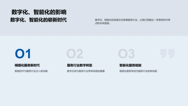 服务业数字化转型PPT模板