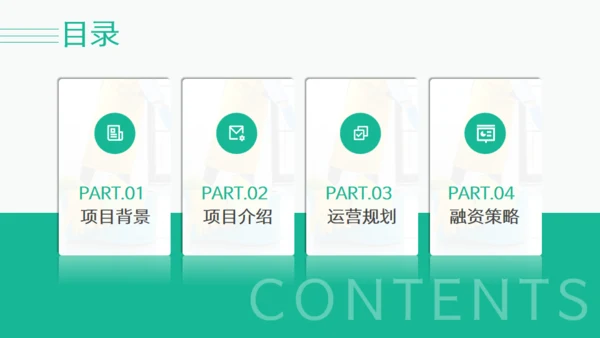 绿色家政服务项目计划书通用PPT