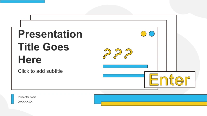 蓝色简约风研究生期末课题研究总结PPT主题
