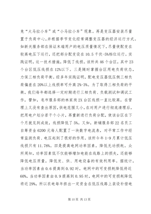 农电公司关于农电降损的经验做法 (3).docx