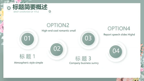 绿色水彩风公司产品介绍宣传通用PPT动态模板