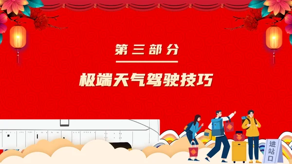 高铁返乡平安春运铁路交通安全知识ppt模板