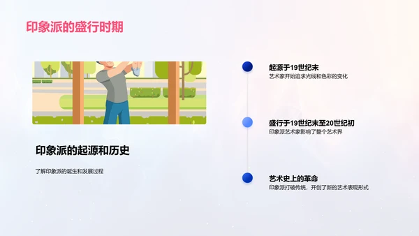 印象派艺术解读PPT模板